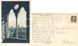 Autografo originale 1942 PAVIA Castello Visconteo *Cartolina Giuseppe MAFFEI all'ing. Luigi ZANCHI 1