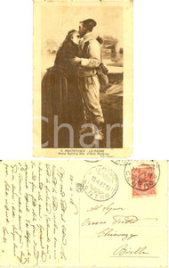 Autografo originale 1916 WW1 UDINE Montefusco  La madre Cartolina cap. Costantino CROSA al padre 1