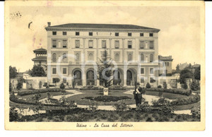 Cartolina originale da collezione 1936 UDINE La casa del Littorio Cartolina a Giovanni DURLI dalla famiglia 1