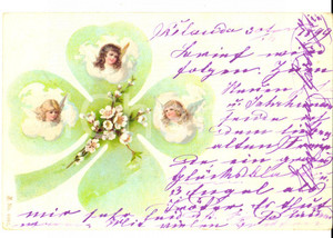 Autografo originale 1899 BLUDOV (CZ) Emma Carola ZLIM a Leontina GIACOBAZZI VISTARINO *Cartolina 1