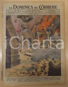 Giornale, rivista storica 1944 RSI DOMENICA DEL CORRIERE Abbazia di MONTECASSINO distrutta dagli Alleati 1