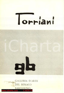 Materiale pubblicitario d’epoca 1971 BARDOLINO Galleria d Arte del Benaco  Mostra FERRUCCIO TORRIANI Pieghevole 1