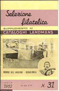 Oggetto da collezione cartaceo 1952 Supplemento Catalogo LANDMANS FILATELICA 1