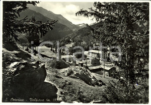 Cartolina originale da collezione 1955 SANTA CATERINA VALFURVA SO Veduta panoramica con chiesa Cartolina FG VG 1
