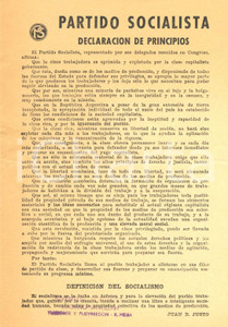 Documento originale, autentico 1930 ca ARGENTINA Juan B. JUSTO Principios Partido Socialista Volantino 2 1