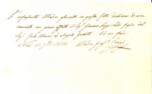 Documento originale, autentico 1834 NOVI LIGURE Medico Giuseppe VERRI dichiara di aver vaccinato Giacomo SALVI 1