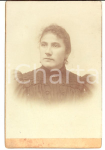 Fotografia d'epoca originale 1890 ca MILANO via Giuseppe FERRARI Ritratto Giuseppina PISANI *Fotografia 1