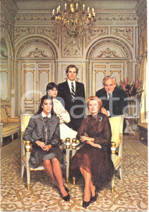 Cartolina originale da collezione 1968 PRINCIPATO MONACO Prince RAINIER III Grace KELLY et Royals Olympiade MEXICO 1