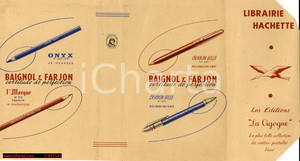 Materiale pubblicitario d’epoca 1950 ca Ditta BAIGNOL & FARJON Busta pubblicitaria ONYX - CRAYON BILLE 28x20 1