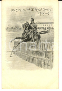Cartolina originale da collezione 1900 ca REGIO ESERCITO Cartolina 2Â° Reggimento GENIO (TRENO) ILLUSTRATA 1