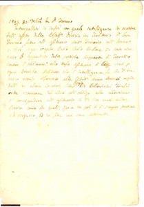 Documento originale, autentico 1803 SAN FIORANO LO Affitto podere Pio PALLAVICINI TRIULZI per coltivare lino 1