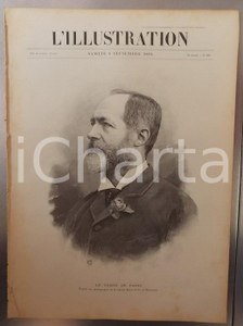 Giornale, rivista storica 1894 PARIS L ILLUSTRATION Année 52 n° 2689 Manoeuvres du Gouvernement Revue 1