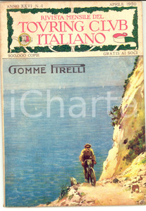 Giornale, rivista storica 1920 TOURING CLUB ITALIANO Chiese alpestri *Anno XXVI nÂ°4 Gomme PIRELLI 1