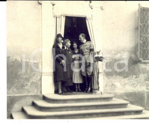 Fotografia d epoca originale 1930 FENILE TORINO Principe Umberto in visita al paese Fotografia 12 x 10 1
