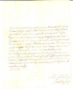 Manoscritto, lettera originale 1724 Corte di VIENNA Maneggi di Carlo DRAGHETTI per la riuscita in una causa 1