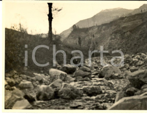 Fotografia d epoca originale 1925 ca BRALLO DI PREGOLA PV Veduta del torrente MONTAGNOLA Foto artistica 1