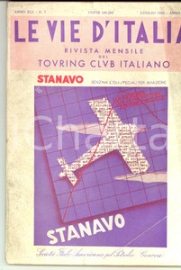 Giornale, rivista storica 1935 LE VIE D ITALIA TCI  Mostra del Settecento bolognese Anno XLI n. 7 STANAVO 1