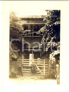 Fotografia d epoca originale 1953 SANNAZZARO DE  BURGONDI Edificio G. TORRIANI in costruzione Foto VINTAGE 1