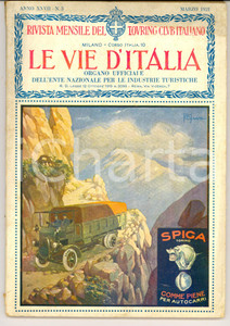 Giornale, rivista storica 1921 TOURING CLUB ITALIANO L'antica Vulci *Anno XXVII nÂ°3 Gomme SPIGA 1