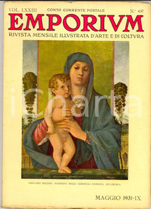 Giornale, rivista storica 1931 EMPORIUM Mostra del giardino italiano a Firenze *Rivista vol. LXXIII nÂ°437 1