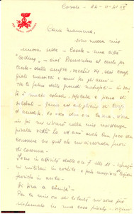 Manoscritto, lettera originale 1941 2° REGGIMENTO GENIO GUASTATORI Casale Monf. 1