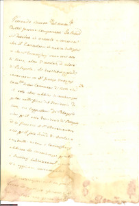 Documento originale, autentico 1820 NOTO (SR) Perizie commissari su feudo di BELLUSIA 1