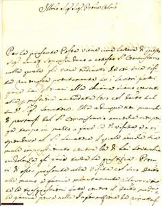Manoscritto, lettera originale 1769 FIRENZE regolaritÃ  lavori MONACI DELLA CHIANA 1