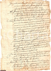 Manoscritto, lettera originale 1650 ca TERRANUOVA BRACCIOLINI Dono StefanoTORRIGIANI 1