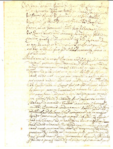 Documento originale, autentico 1728 AREZZO Memoria condanna di Nicola BACCI in lite per ereditÃ  *Manoscritto 1