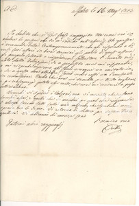 Documento originale, autentico 1827 SPOLETO PG Dubito che il Governatore sia pazzo 1