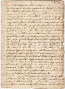 Documento originale, autentico 1857 SANT'ERACLIO PG Contratto colono Giuseppe LIBERATI 1