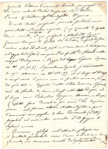 Documento originale, autentico 1877 PETROGNANO/ POGGIO DEL VESCOVO PG Giovanni POMPEI prende terre in affitto 1
