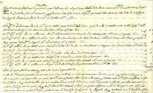 Documento originale, autentico 1770 CIVITELLA VAL DI CHIANA AR Paolo BACCI amministratore Villa del CAGGIOLO 1