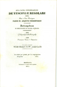 Documento originale, autentico 1845 SAN SEVERINO MARCHE Settempedana per Orfanotrofio COLLIOPARTEGUELFA 3 1