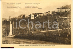 Cartolina originale da collezione 1920 BARGA LU Caprona di Castelvecchio FP NV 1