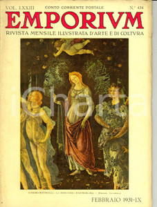 Giornale, rivista storica 1931 EMPORIUM Stampe popolari italiane *Rivista ILLUSTRATA Vol. LXXIII nÂ°434 1
