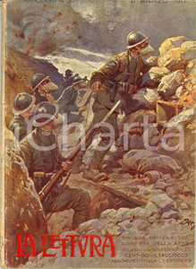 Giornale, rivista storica 1917 LA LETTURA I nostri marinai sul CARSO *Rivista ILLUSTRATA Anno XVII nÂ°3 1