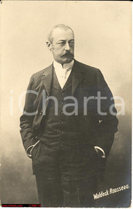 Cartolina originale da collezione 1900 RenÃ© Waldeck Rousseau, Primo Ministro Francia 1