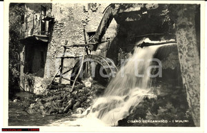 Cartolina originale da collezione 1940 Cisano Bergamasco - Veduta dei Mulini *FP NV 1