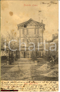 Cartolina originale da collezione 1902 BRUNATE (CO) Hotel BELLA VISTA ristorante CLERICI 1
