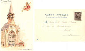 Cartolina originale da collezione 1900 PARIGI St. JULIEN des MENETRIERS FP VG animata 1