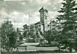 Cartolina originale da collezione 1960 ASIAGO VI Il Palazzo Municipale Cartolina FG VG 1