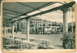 Cartolina originale da collezione 1940 ca PIRANO SLOVENIA Piazza Littorio a PORTOROSE 1