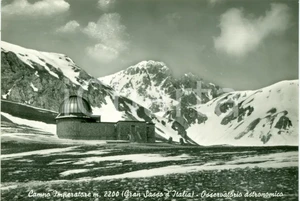 Cartolina originale da collezione 1950 GRAN SASSO D ITALIA Osservatorio CAMPO IMPERATORE Cartolina FG NV 1