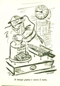 Cartolina originale da collezione 1940 ca WW2 PROPAGANDA BELLICA L ora X per l AFRICA italiana Illustrata 1