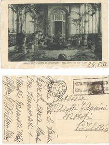Autografo originale 1933 MILANO Palazzo VISCONTI DI MODRONE Autogr. Marianna GROPALLO FP VG 1