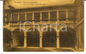 Cartolina originale da collezione 1916 VICENZA Palazzo Vescovile Cartolina postale FP VG 1