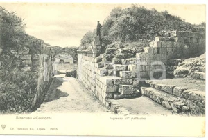 Cartolina originale da collezione 1911 SIRACUSA Ingresso dell ANFITEATROCartolina FP VG 1