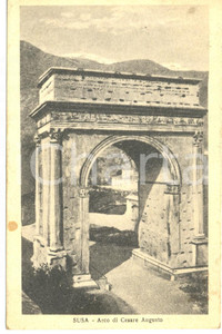 Cartolina originale da collezione 1925 SUSA TO Arco di CESARE AUGUSTO Cartolina postale FP VG 1