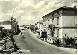 Cartolina originale da collezione 1960 ca MALALBERGO BO Via Nazionale Cartolina Postale FG NV 1